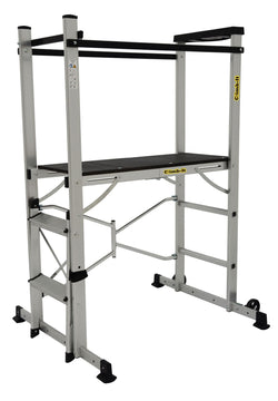 Climb-It Folding Access Work Platforms with Steps, 2-Tread, Filstorage