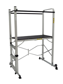 Climb-It Folding Access Work Platforms with Steps, 2-Tread, Filstorage