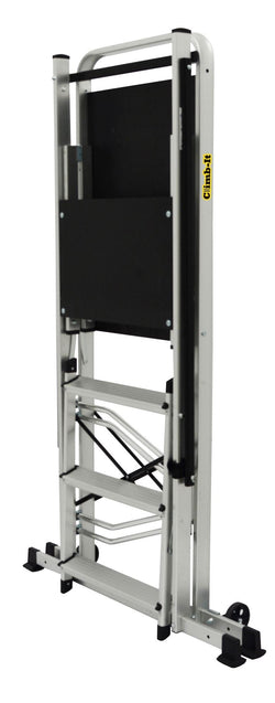 Climb-It Folding Access Work Platforms with Steps, 2-Tread, Filstorage
