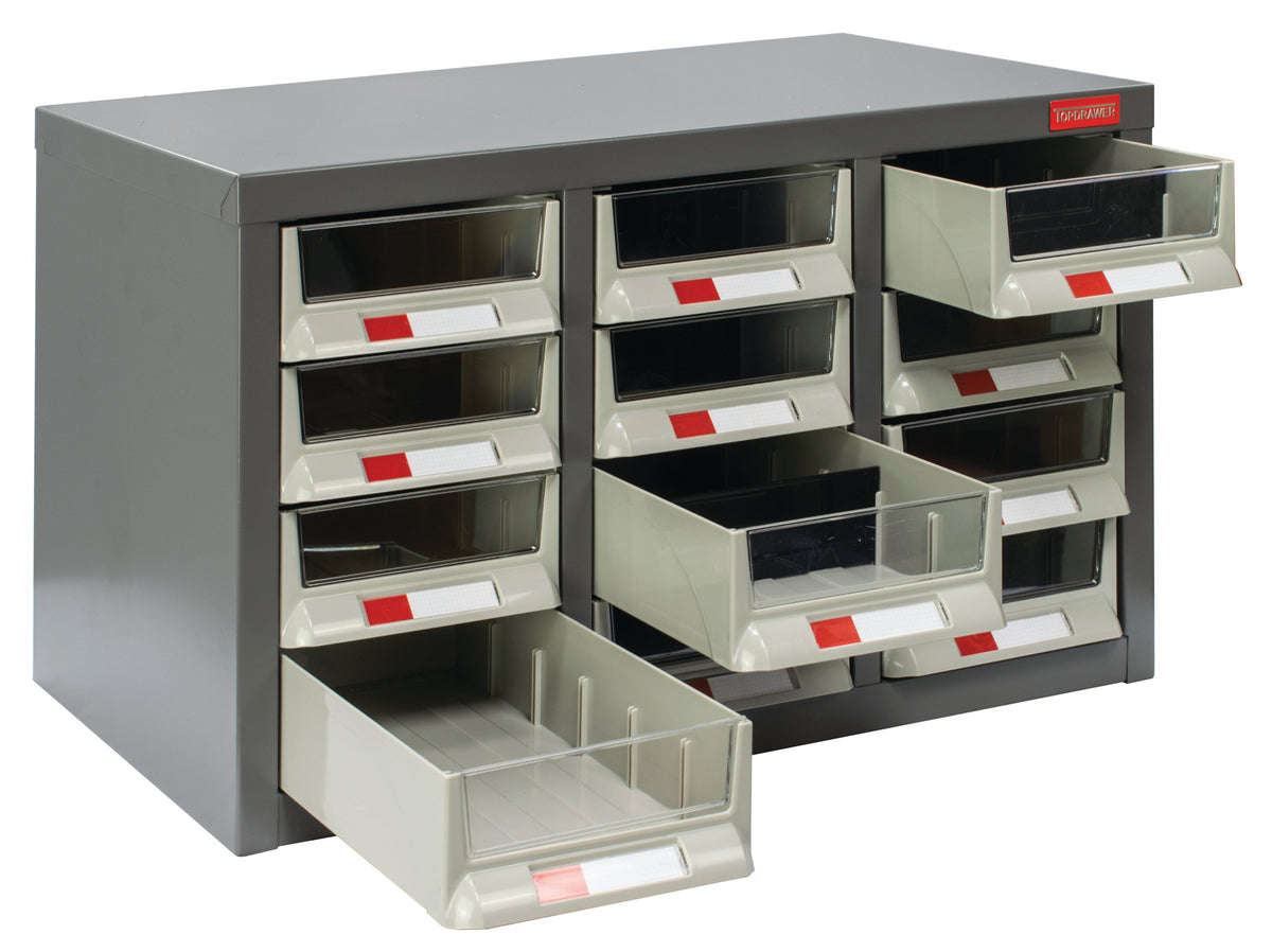 Steel Cabinet Drawer Storage Unit (6 options), 12 Drawers, Filstorage