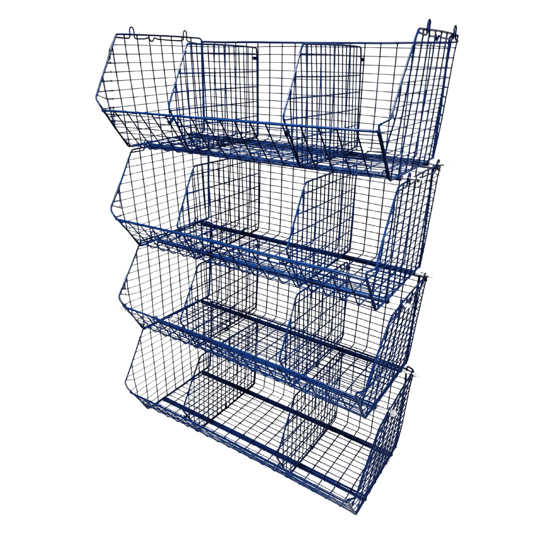 C12 (medium) Unit Complete 4 Baskets & Dividers, BLUE C12 Unit 4 Baskets, Filstorage