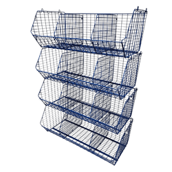 C12 (medium) Unit Complete 4 Baskets & Dividers, BLUE C12 Unit 4 Baskets, Filstorage