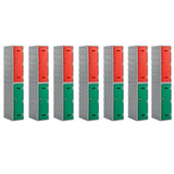 Bundle Offer: 14 x LK3 Plastic Locker 900mm H, 900mm High / Blue / Key Operated Lock, Filstorage