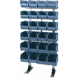 Freestanding Louvre Panel Parts Storage Bin Rack with 24 Bins 1250mm H, T303, Filstorage