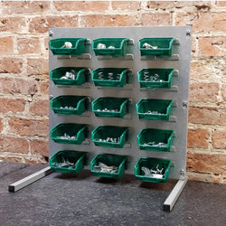 Parts Bins Bench Unit Louvre Panel Rack, TBU1, Filstorage