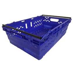 Supermarket Bale Arm Stacking Logistics Crate 35L, Blue, Filstorage