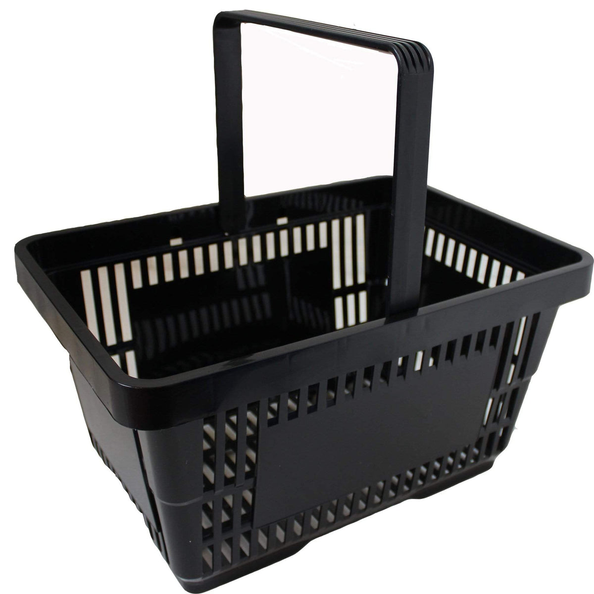 Single Handle Shopping Basket 22L (5 Colours), Black, Filstorage