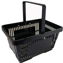 Single Handle Shopping Basket 22L (5 Colours), Black, Filstorage