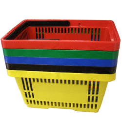 Single Handle Shopping Basket 22L (5 Colours), Blue, Filstorage