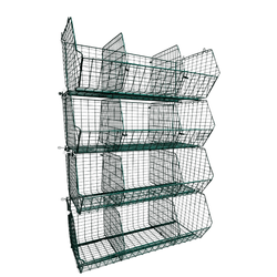 C12 (medium) Unit Complete 4 Baskets & Dividers, BLUE C12 Unit 4 Baskets, Filstorage