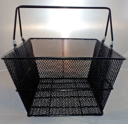 Luxury Black Wire Shopping Basket, Luxury Black Mesh Shopping Basket / 1, Filstorage