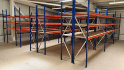Heavy Duty Warehouse Longspan Racking Shelving System Starter Bay (500kg per level), 2m / 950mm / 600mm, Filstorage