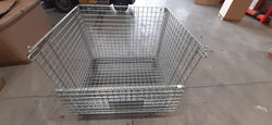 Collapsible Steel Pallet Hypercage Stillages, 4 x Hypercages, Filstorage