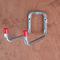 Galvanised Steel Double Ladder/Tool Wall Hook, Default Title, Filstorage