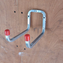 Galvanised Steel Double Ladder/Tool Wall Hook, Default Title, Filstorage