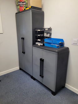 Heavy Duty Workshop Garage Cupboard Cabinet (Modular Pro2) 1016mm H x 780mm W x 436mm D, Modular 2 Cupboard, Filstorage