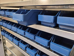 Stemo Picking Shelving Unit with Plastic Shelf Bins 1790mm H x 1000mm W x 400mm D, 44 x 4024 Shelf Bins, Filstorage