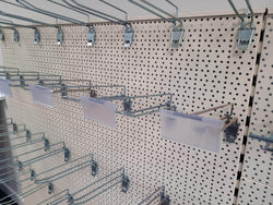Retail Shop Shelving Run of 3 x Gondola Bays 1400mm H with Perforated Panels, Single-Sided, Filstorage