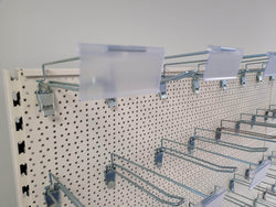 Retail Shop Shelving Run of 3 x Gondola Bays 2200mm H with Perforated Panels, Single-Sided, Filstorage