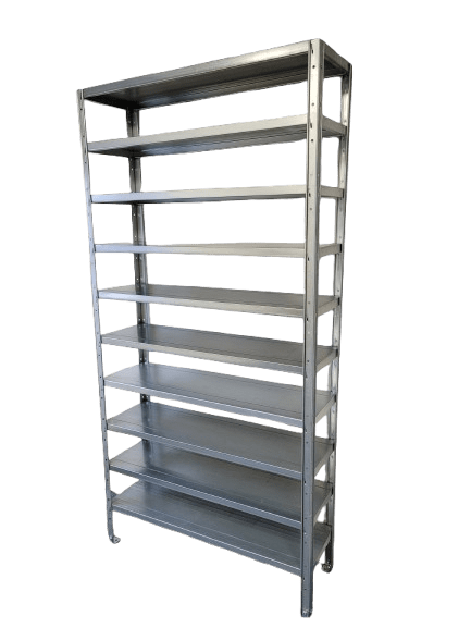Steel Shelf Unit with 10 shelves 2000mm H x 1000mm W x 300mm D