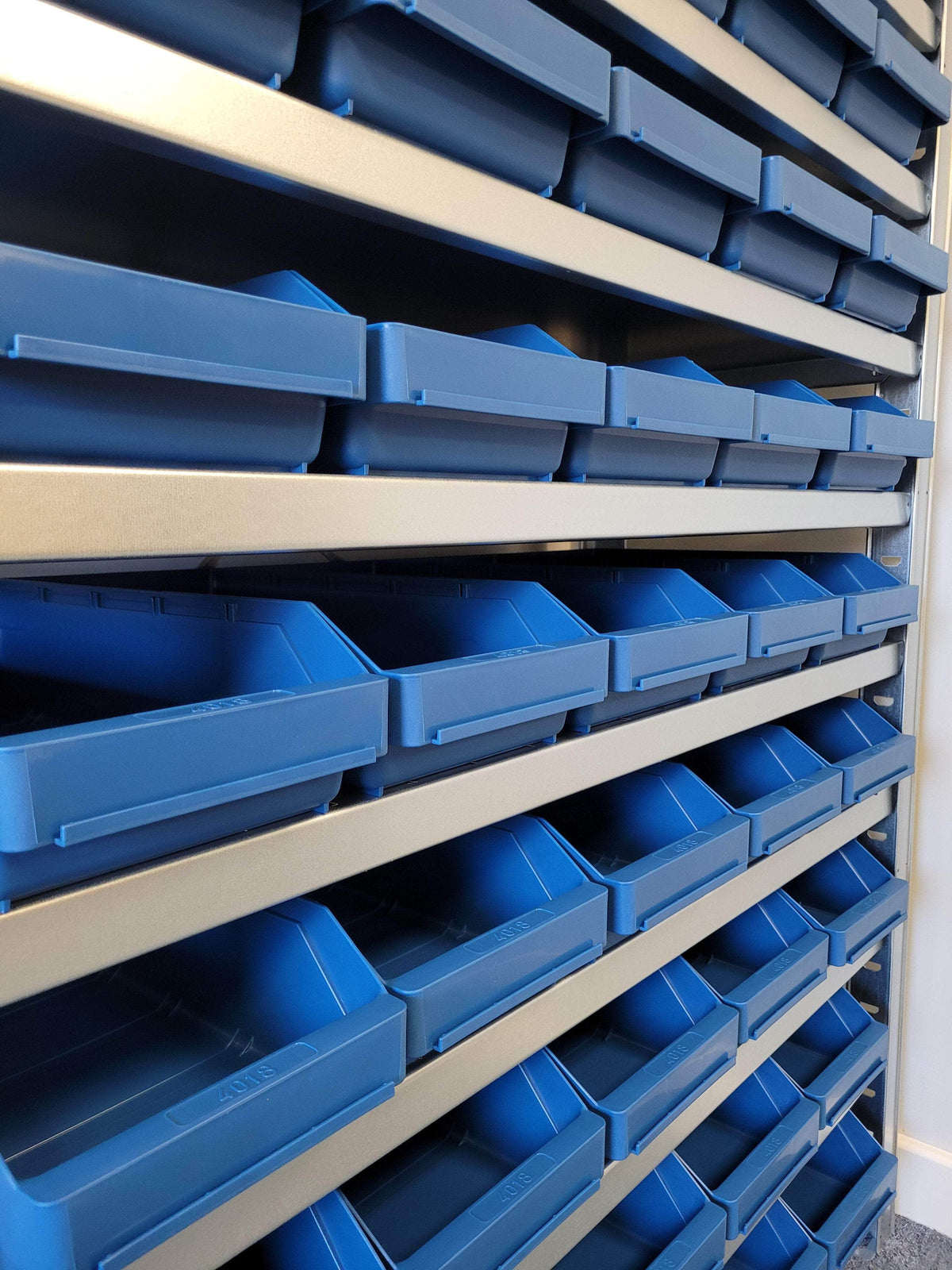 Stemo Picking Shelving Unit with Plastic Shelf Bins 1790mm H x 1000mm W x 400mm D, 44 x 4024 Shelf Bins, Filstorage