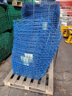 CLEARANCE: Used Wire Storage C2DS Filplastic Baskets with dividers (Bundle of 12 & 24 dividers) ), Green C2DS USED CLEARANCE, Filstorage