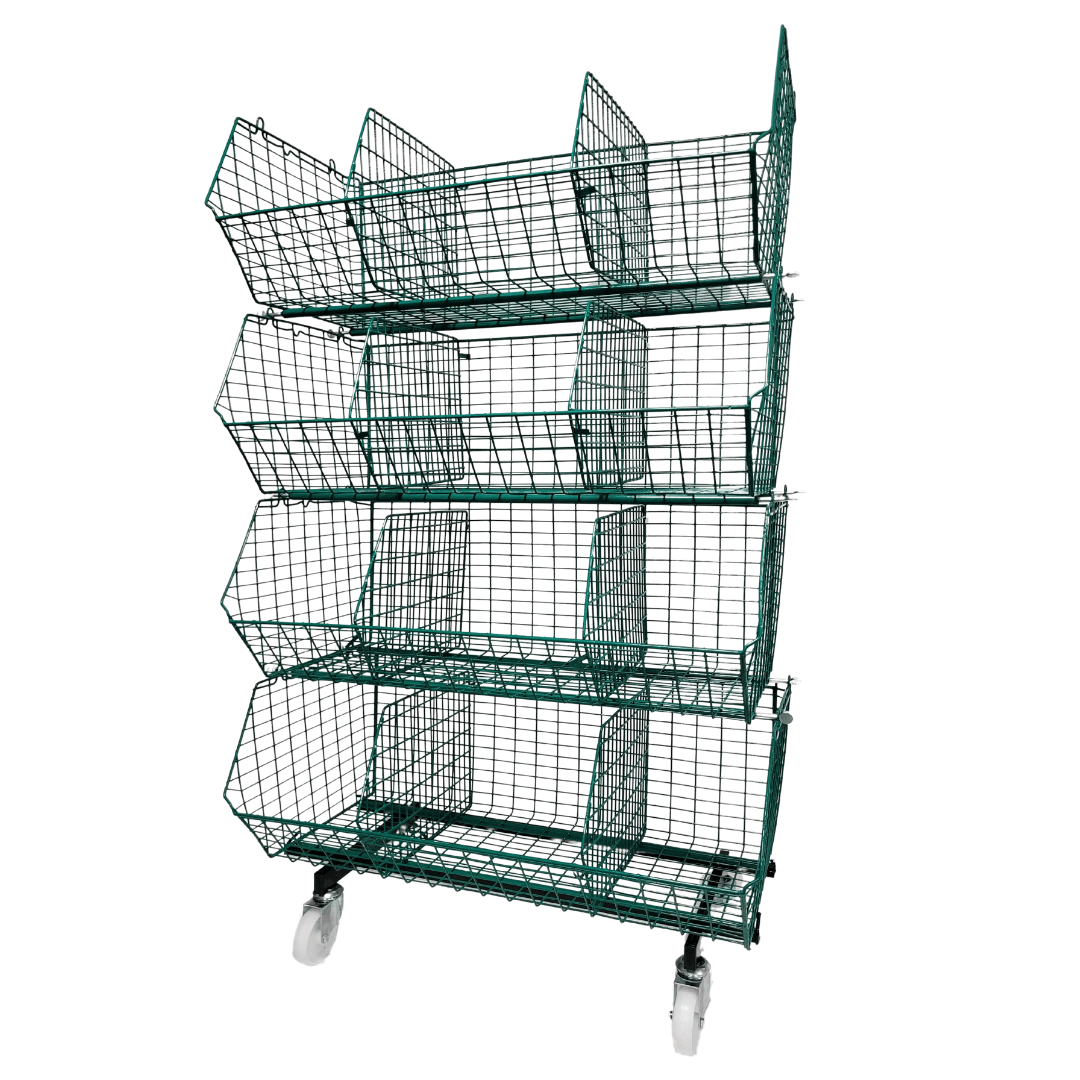 C12 (medium) Mobile Unit Complete 4 Baskets, BLUE C12 Mobile Unit 4 Baskets, Filstorage