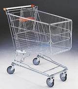 Shopping Trolley 240Ltr (set of 4), Red Handles, Filstorage