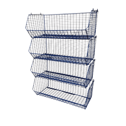 C12 (medium) Wire Storage Basket (single), C12 Wire Red / 1, Filstorage