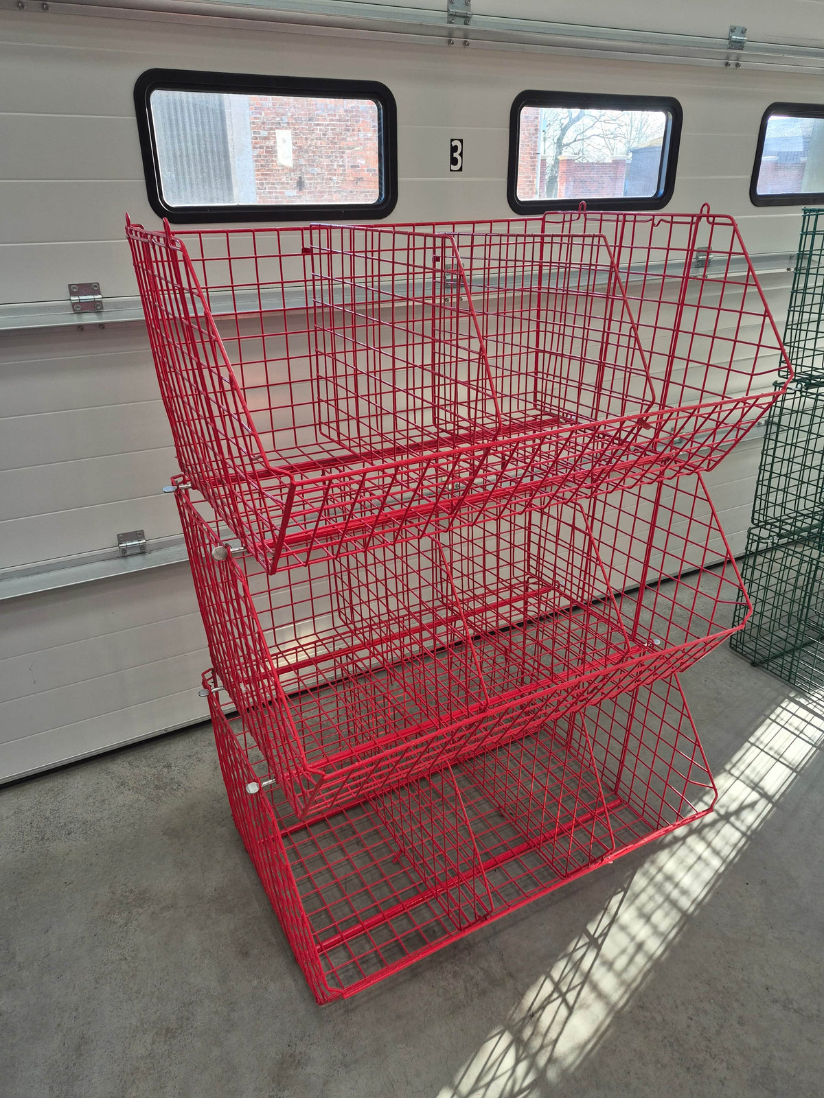 CLEARANCE: Wire Storage C2DS Filplastic Baskets BUNDLE (12 baskets/ 24 dividers)
