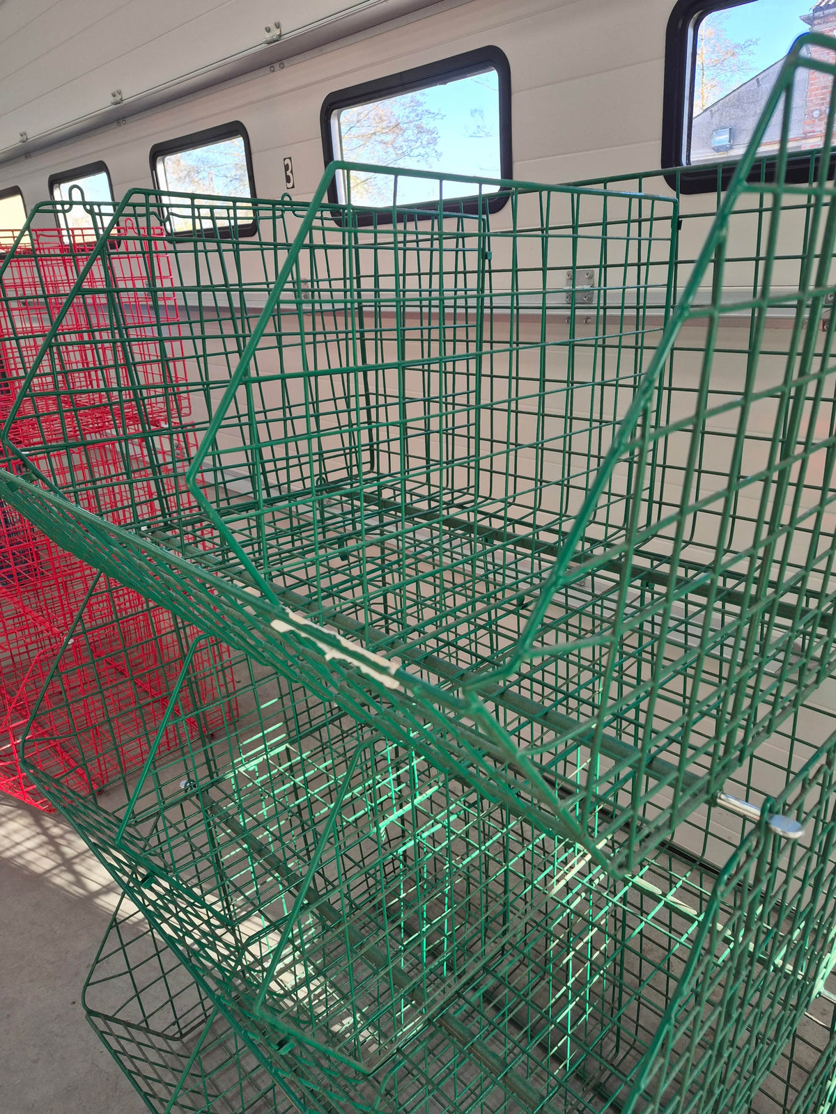 CLEARANCE: Wire Storage C2DS Filplastic Baskets BUNDLE (12 baskets/ 24 dividers)