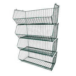 C12 (medium) Unit Complete 4 Baskets & Dividers, BLUE C12 Unit 4 Baskets, Filstorage