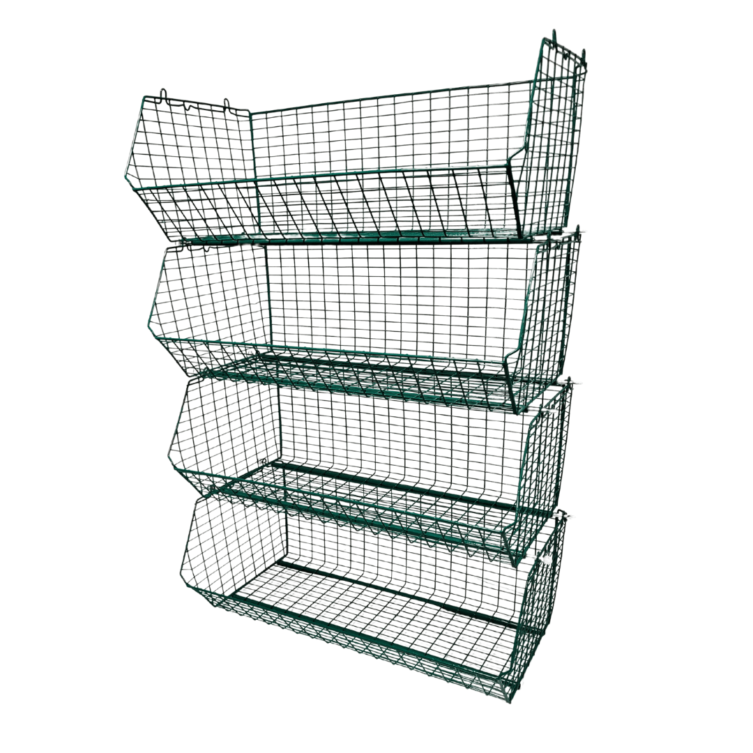 C12 (medium) Wire Storage Basket (single), C12 Wire Red / 1, Filstorage