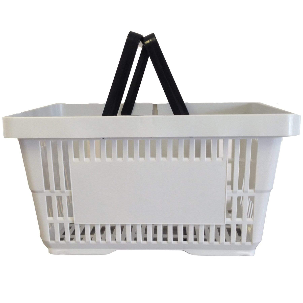 Bundle Offer! 30 Plastic Shopping Baskets & Plinth (7 Colours), Grey, Filstorage