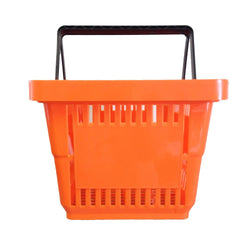 Bundle Offer! 30 Plastic Shopping Baskets & Plinth (7 Colours), Orange, Filstorage