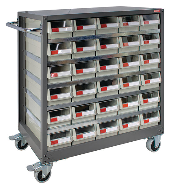 30 drawer steel trolley