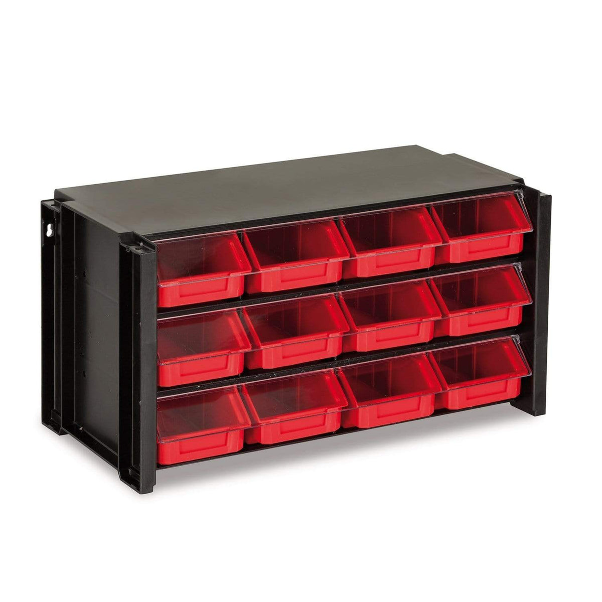 Dust Resistant Small Parts Storage Parts Bin Compartment Organiser Unit (4 bin options), 12 Drawers, Filstorage