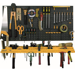Large Workshop Tool Storage Wall Board Organiser Panel & Rack Pegboard with Hooks, Tool Board, Filstorage