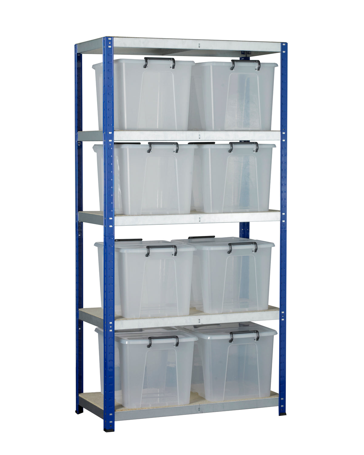 Eco-Rax Heavy-Duty Shelving Unit Complete with Storage Boxes