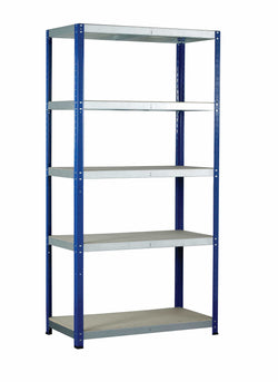 Eco-Rax Heavy-Duty Shelving Unit 265kg per level (4 sizes), 900mm / 450mm, Filstorage