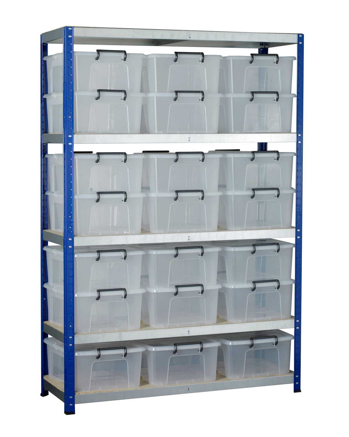 Eco-Rax Heavy-Duty Shelving Unit Complete with Storage Boxes