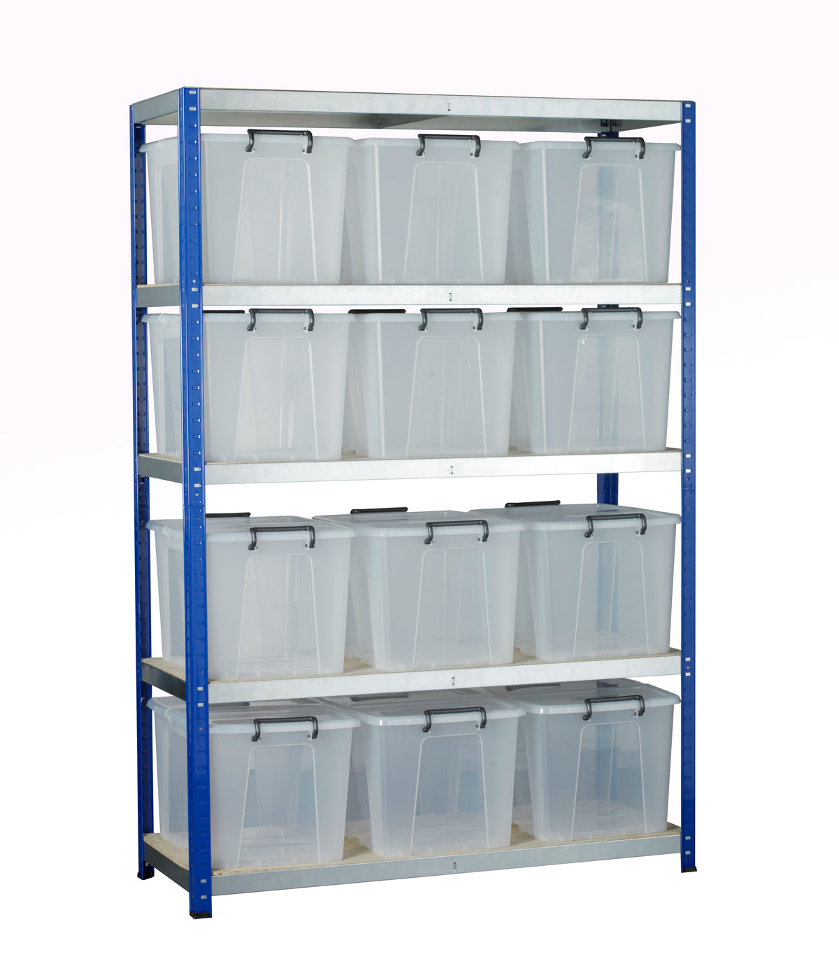 Eco-Rax Heavy-Duty Shelving Unit Complete with Storage Boxes