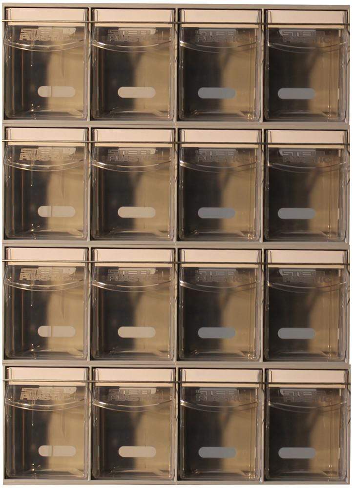 Complete Van Storage Tilt Bin Kit (16 compartments), Tilt Bin Van Kit 16 compartments, Filstorage