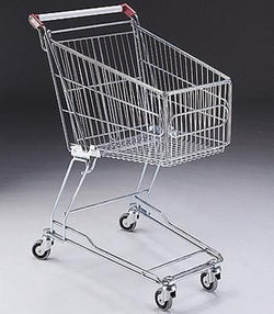 Shopping Trolley 60Ltr (set of 10), Red Handles, Filstorage