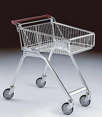 Shopping Trolley 80Ltr Shallow (set of 2), Red Handle, Filstorage
