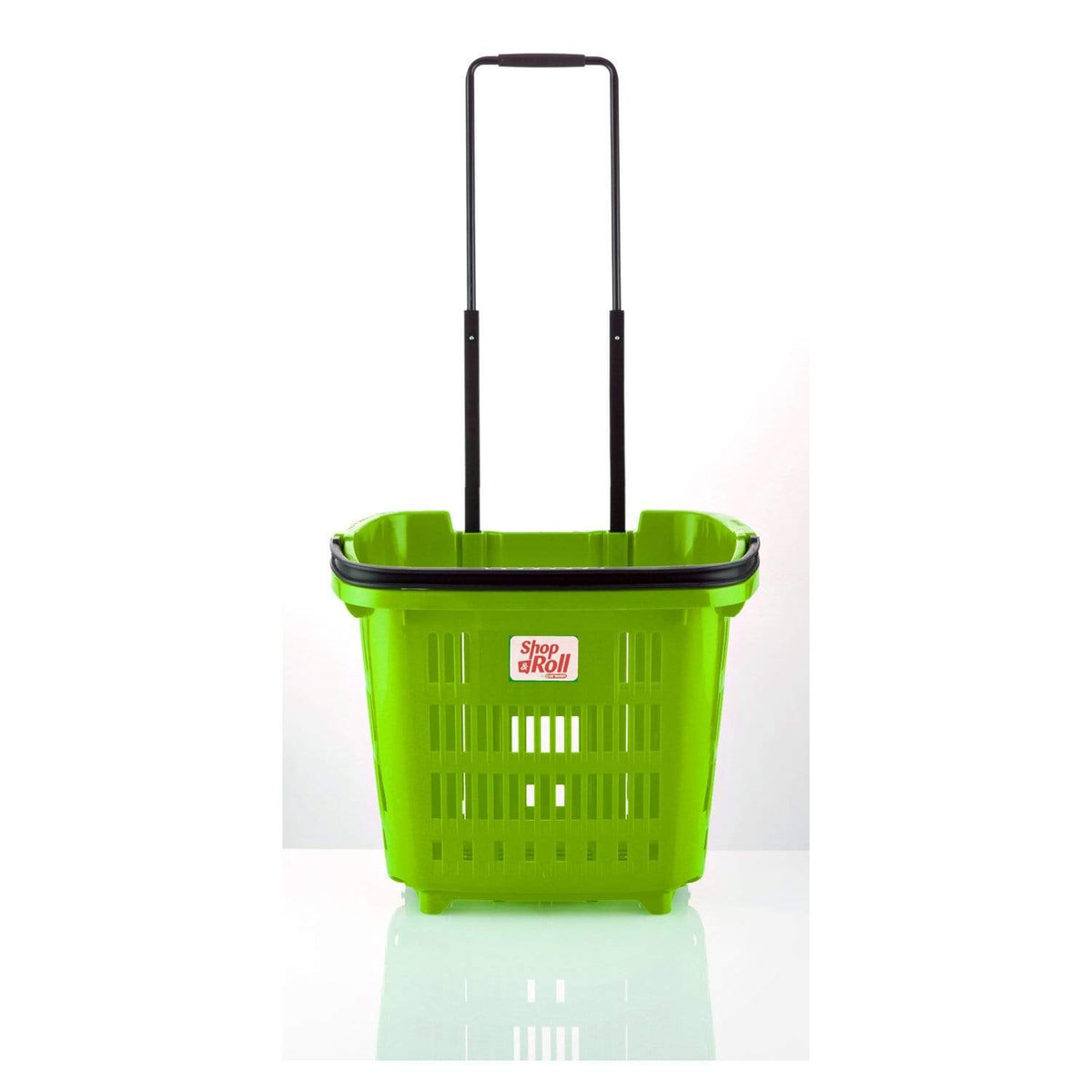 Plastic Shopping Trolley Basket 34L (5 Colours), Lime Green, Filstorage