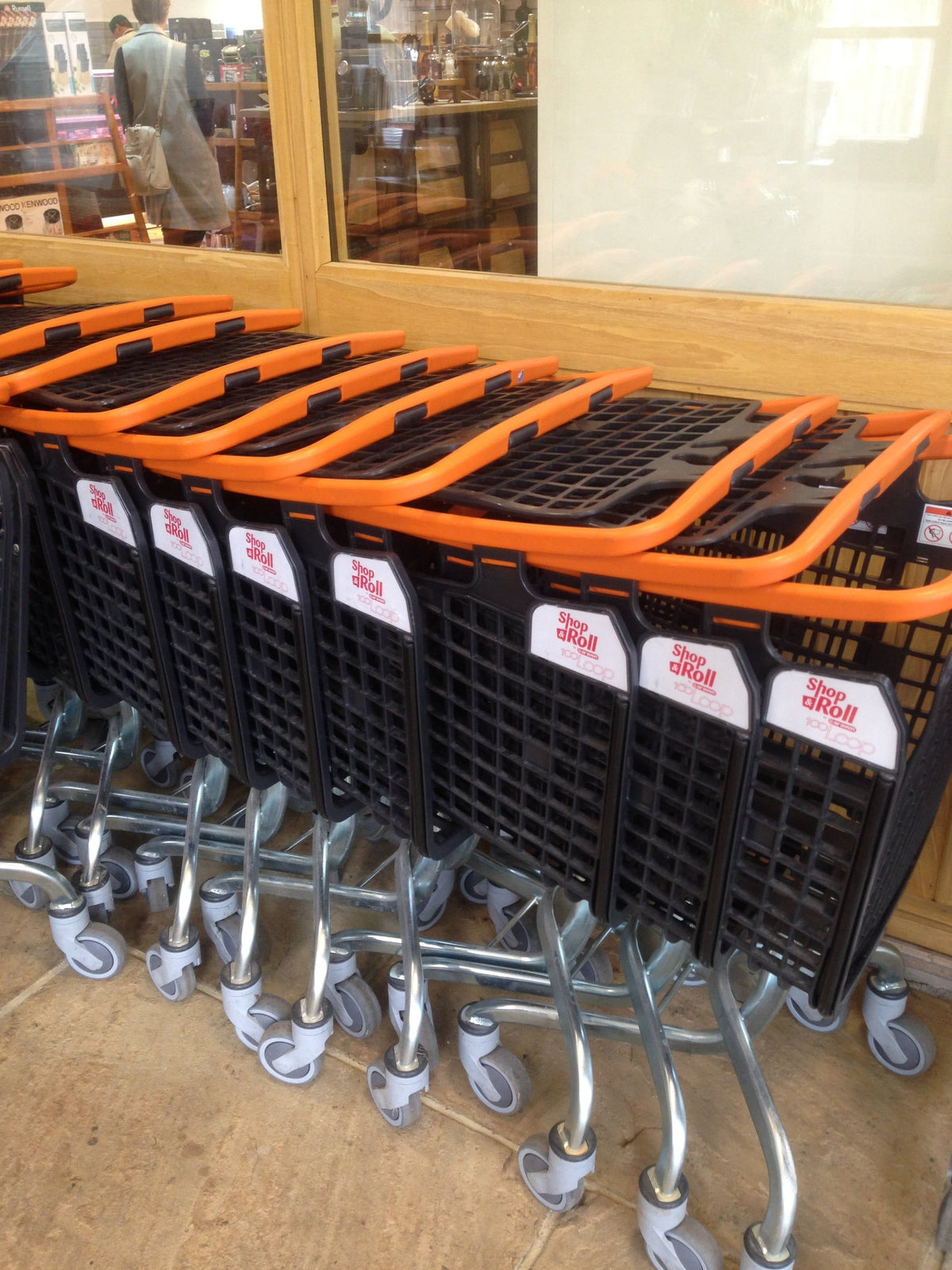 Araven Loop Plastic Shopping Picking Trolley 100L (5 Colours), Red / 1, Filstorage
