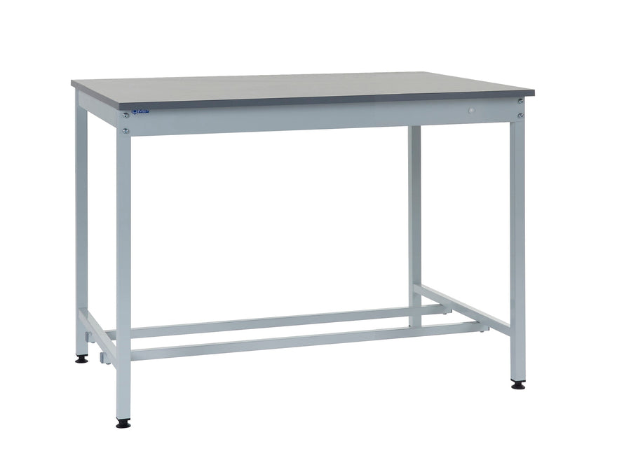 Square Tube Workbench 840mm H, 1200mm / Laminate, Filstorage
