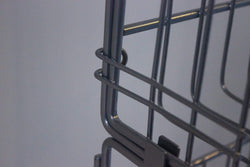 Set of 4 Large Wire Storage Stacking Display Baskets & 8 Dividers, 900mm White Basket Stack Kit, Filstorage