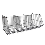 Large Wire Storage Stacking Display Basket (Single), 900mm Single Basket - White, Filstorage